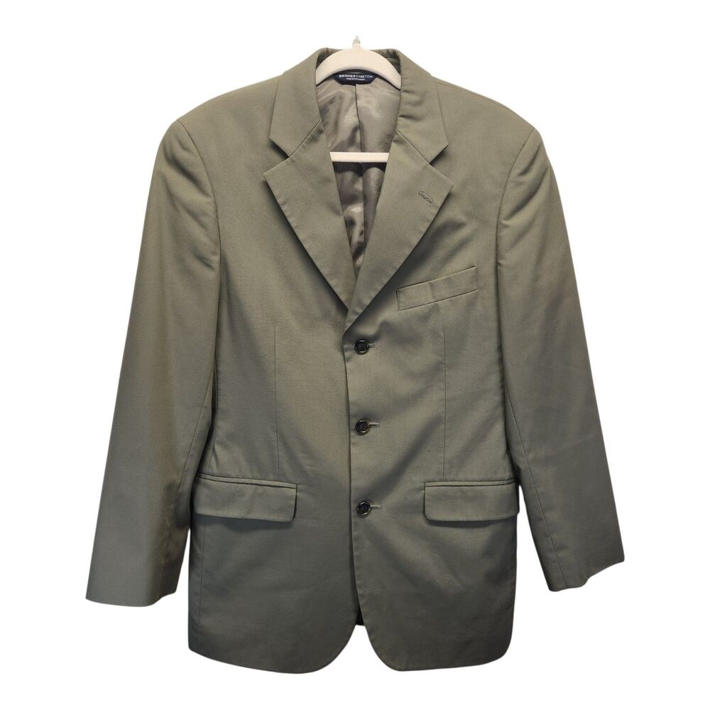 Brooks Stretch Men’s Sports Coat Blazer Size 38 Regular Olive Green